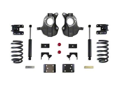 Max Trac 4-Inch Front/ 6-Inch Rear Drop Kit with Shocks (16-18 Silverado 1500 Double Cab, Crew Cab w/ Stock Cast Aluminum or Stamped Steel Control Arms)