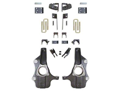 Max Trac Lowering Kit; 2-Inch Front / 4-Inch Rear (19-24 Silverado 1500 High Country)