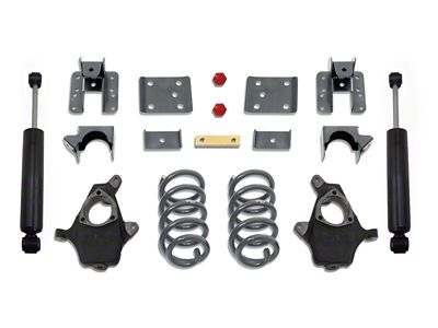 Max Trac Lowering Kit; 4-Inch Front / 6-Inch Rear (14-16 Silverado 1500 w/ Stock Cast Steel Control Arms)