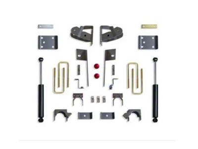 Max Trac Rear Lowering Kit; 4-Inch (19-24 Silverado 1500, Excluding ZR2)