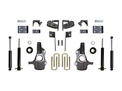 Max Trac Spindle Lowering Kit; 3-Inch Front / 5-Inch Rear (19-24 Silverado 1500)