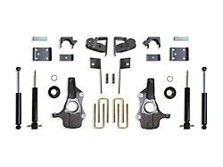 Max Trac Spindle Lowering Kit; 3-Inch Front / 5-Inch Rear (19-26 Silverado 1500)