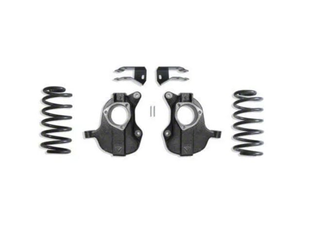 Max Trac Lowering Kit with Drop Spindles; 2-Inch Front / 4-Inch Rear (15-20 Tahoe w/o Autoride & MagneRide)