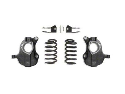 Max Trac Lowering Kit with Drop Spindles; 2-Inch Front / 3-Inch Rear (15-20 Yukon w/ Autoride or MagneRide)