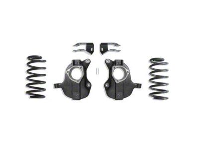 Max Trac Lowering Kit with Drop Spindles; 2-Inch Front / 4-Inch Rear (15-20 Yukon w/o Autoride & MagneRide)