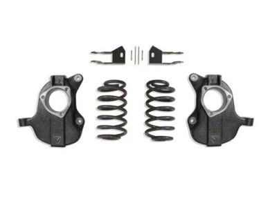 Max Trac Lowering Kit with Drop Spindles; 2-Inch Front / 4-Inch Rear (15-20 Yukon w/ Autoride or MagneRide)