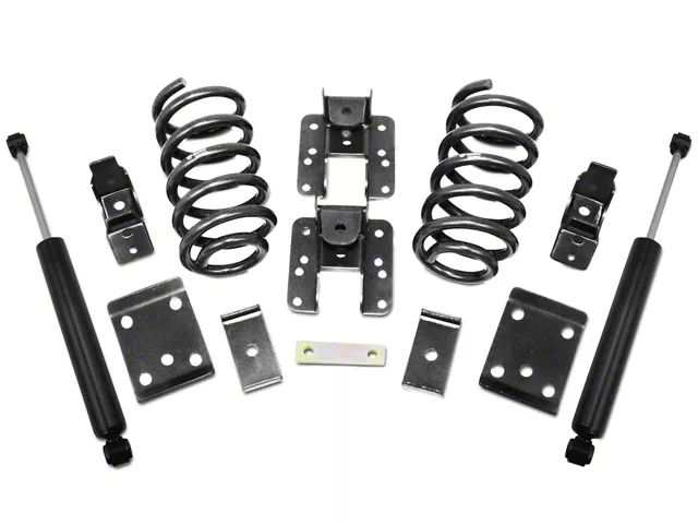 Max Trac Lowering Kit with Lowering Springs; 2-Inch Front / 4-Inch Rear (07-13 2WD/4WD Silverado 1500)