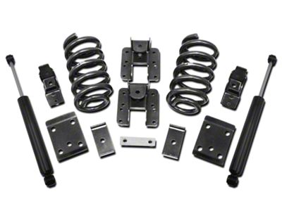 Max Trac Lowering Kit with Lowering Springs; 2-Inch Front / 4-Inch Rear (07-13 2WD/4WD Sierra 1500)