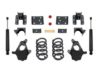 Max Trac Lowering Kit; 3-Inch Front / 5-Inch Rear (14-16 2WD/4WD Silverado 1500 w/ Stock Cast Steel Control Arms)