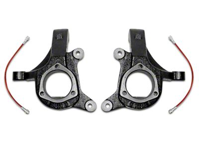 Max Trac 3-Inch Lift Spindles with Extended Brake Lines (07-15 2WD Sierra 1500 w/ Stock Cast Steel Control Arms, Excluding 14-15 Denali)