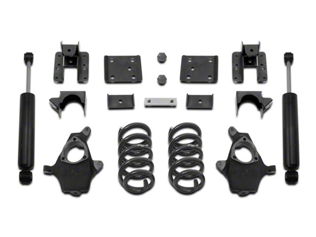 Max Trac Lowering Kit; 4-Inch Front / 6-Inch Rear (07-13 2WD/4WD Sierra 1500)