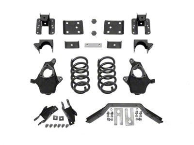 Max Trac Lowering Kit; 4-Inch Front / 6-Inch Rear (16-18 2WD Sierra 1500 w/ Stamped Steel Control Arms, Excluding Denali)