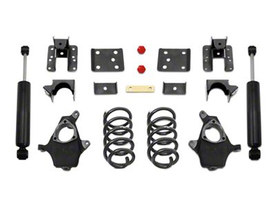 Max Trac Lowering Kit; 4-Inch Front / 6-Inch Rear (07-13 2WD/4WD Silverado 1500)
