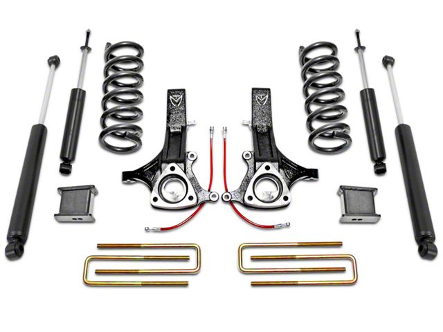 Max Trac 7-Inch Front / 4-Inch Rear MaxPro Suspension Lift Kit with Max Trac Shocks (02-08 2WD 4.7L RAM 1500, Excluding Mega Cab)
