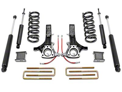 Max Trac 7-Inch Front / 4-Inch Rear MaxPro Suspension Lift Kit with Max Trac Shocks (02-08 2WD 4.7L RAM 1500, Excluding Mega Cab)