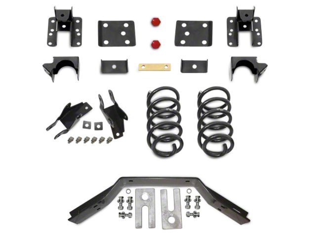 Max Trac Lowering Kit; 2-Inch Front / 4-Inch Rear (14-18 2WD/4WD Sierra 1500, Excluding Denali)