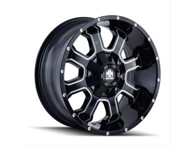 Mayhem Wheels Fierce Gloss Black Milled 6-Lug Wheel; 20x9; 0mm Offset (04-08 F-150)