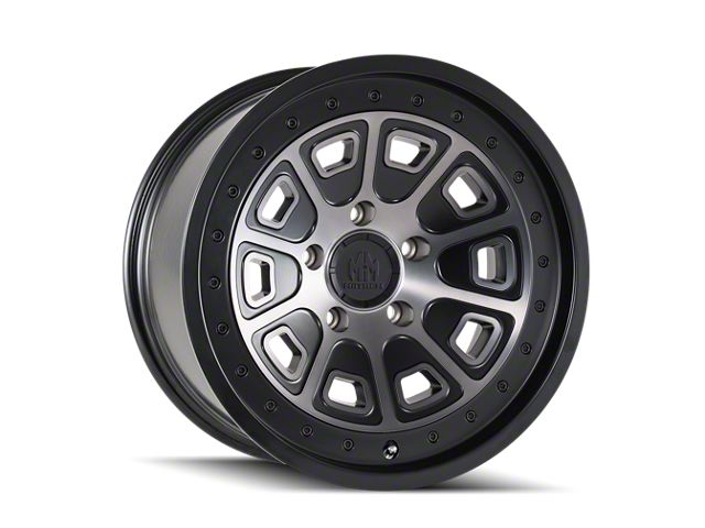 Mayhem Wheels Flat Iron Matte Black with Dark Tint 6-Lug Wheel; 17x9; -12mm Offset (07-13 Sierra 1500)