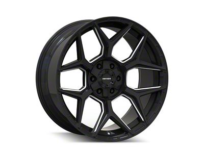 Mayhem Wheels Vanquish Gloss Black Milled 6-Lug Wheel; 22x10; -19mm Offset (07-13 Sierra 1500)