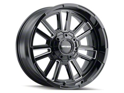 Mayhem Wheels Apollo Gloss Black Milled 6-Lug Wheel; 20x10; -19mm Offset (07-14 Tahoe)