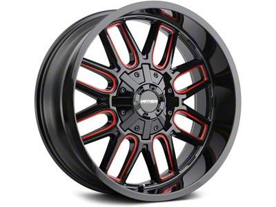 Mayhem Wheels Cogent Black with Prism Red 6-Lug Wheel; 20x9; 0mm Offset (07-14 Tahoe)