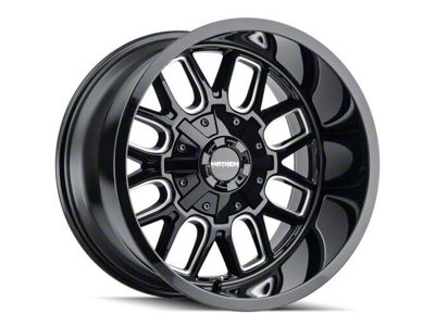 Mayhem Wheels Cogent Gloss Black Milled 6-Lug Wheel; 20x9; 18mm Offset (07-14 Tahoe)
