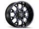 Mayhem Wheels Warrior Black with Prism Blue 6-Lug Wheel; 20x9; 0mm Offset (07-14 Tahoe)