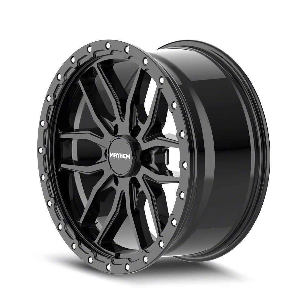 Mayhem Wheels Yukon Vector Gloss Black 6-Lug Wheel; 17x9; 18mm
