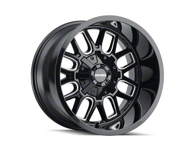 Mayhem Wheels Cogent Gloss Black Milled 8-Lug Wheel; 20x10; -19mm Offset (08-10 F-250 Super Duty)