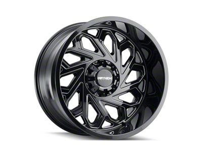 Mayhem Wheels Essex Gloss Black Milled 8-Lug Wheel; 20x9; 0mm Offset (08-10 F-250 Super Duty)
