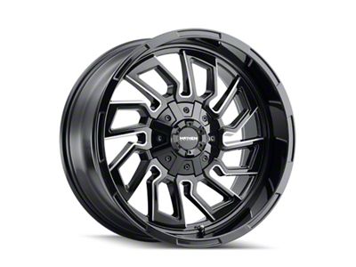 Mayhem Wheels Flywheel Gloss Black Milled 8-Lug Wheel; 20x10; -19mm Offset (08-10 F-250 Super Duty)