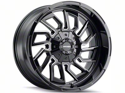 Mayhem Wheels Flywheel Gloss Black Milled 8-Lug Wheel; 20x9; 18mm Offset (08-10 F-250 Super Duty)