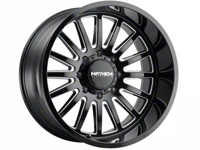 Mayhem Wheels Utopia Gloss Black Milled 8-Lug Wheel; 20x9; 18mm Offset (08-10 F-250 Super Duty)