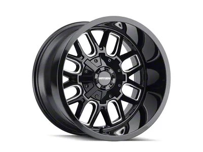 Mayhem Wheels Cogent Gloss Black Milled 8-Lug Wheel; 18x9; 0mm Offset (08-10 F-350 Super Duty SRW)