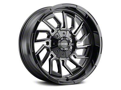 Mayhem Wheels Flywheel Gloss Black Milled 6-Lug Wheel; 20x9; 18mm Offset (09-14 F-150)