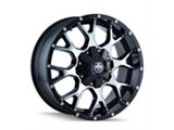 Mayhem Wheels Warrior Gloss Black Machined 8-Lug Wheel; 18x9; 18mm Offset (10-18 RAM 3500 SRW)