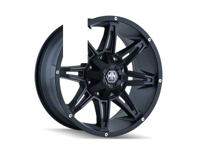 Mayhem Wheels Rampage Matte Black 8-Lug Wheel; 18x9; 18mm Offset (11-16 F-250 Super Duty)