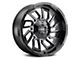Mayhem Wheels Flywheel Gloss Black Milled 6-Lug Wheel; 20x9; 18mm Offset (14-18 Silverado 1500)