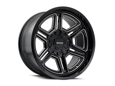 Mayhem Wheels Hermosa Gloss Black Milled 6-Lug Wheel; 20x12; -44mm Offset (15-20 F-150)