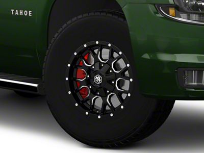 Mayhem Wheels Warrior Black Milled 6-Lug Wheel; 17x9; 18mm Offset (15-20 Tahoe)