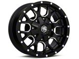 Mayhem Wheels Warrior Black Milled 6-Lug Wheel; 17x9; -12mm Offset (99-06 Sierra 1500)