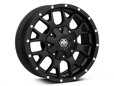 Mayhem Wheels Warrior Matte Black 6-Lug Wheel; 18x9; -12mm Offset (99-06 Sierra 1500)