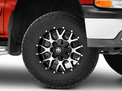 Mayhem Wheels Warrior Black Machined 6-Lug Wheel; 18x9; -12mm Offset (99-06 Silverado 1500)