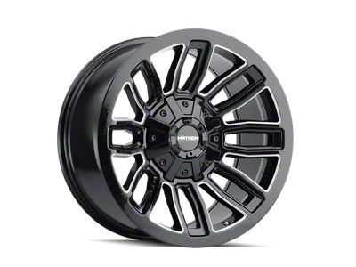 Mayhem Wheels Decoy Gloss Black Milled 5-Lug Wheel; 20x10; -19mm Offset (02-08 RAM 1500, Excluding Mega Cab)