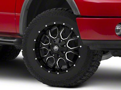 Mayhem Wheels Warrior Black Milled 6-Lug Wheel; 20x9; 18mm Offset (04-08 F-150)