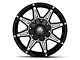 Mayhem Wheels Rampage Black Milled 6-Lug Wheel; 17x9; 18mm Offset (07-13 Sierra 1500)