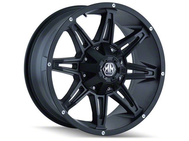 Mayhem Wheels Rampage Matte Black 5-Lug Wheel; 17x9; -12mm Offset (09-18 RAM 1500)