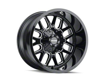 Mayhem Wheels Cogent Black Milled 6-Lug Wheel; 20x9; 0mm Offset (14-18 Silverado 1500)