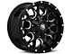 Mayhem Wheels Warrior Black Milled 6-Lug Wheel; 17x9; -12mm Offset (14-18 Silverado 1500)