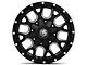 Mayhem Wheels Warrior Black Milled 6-Lug Wheel; 17x9; 18mm Offset (14-18 Silverado 1500)